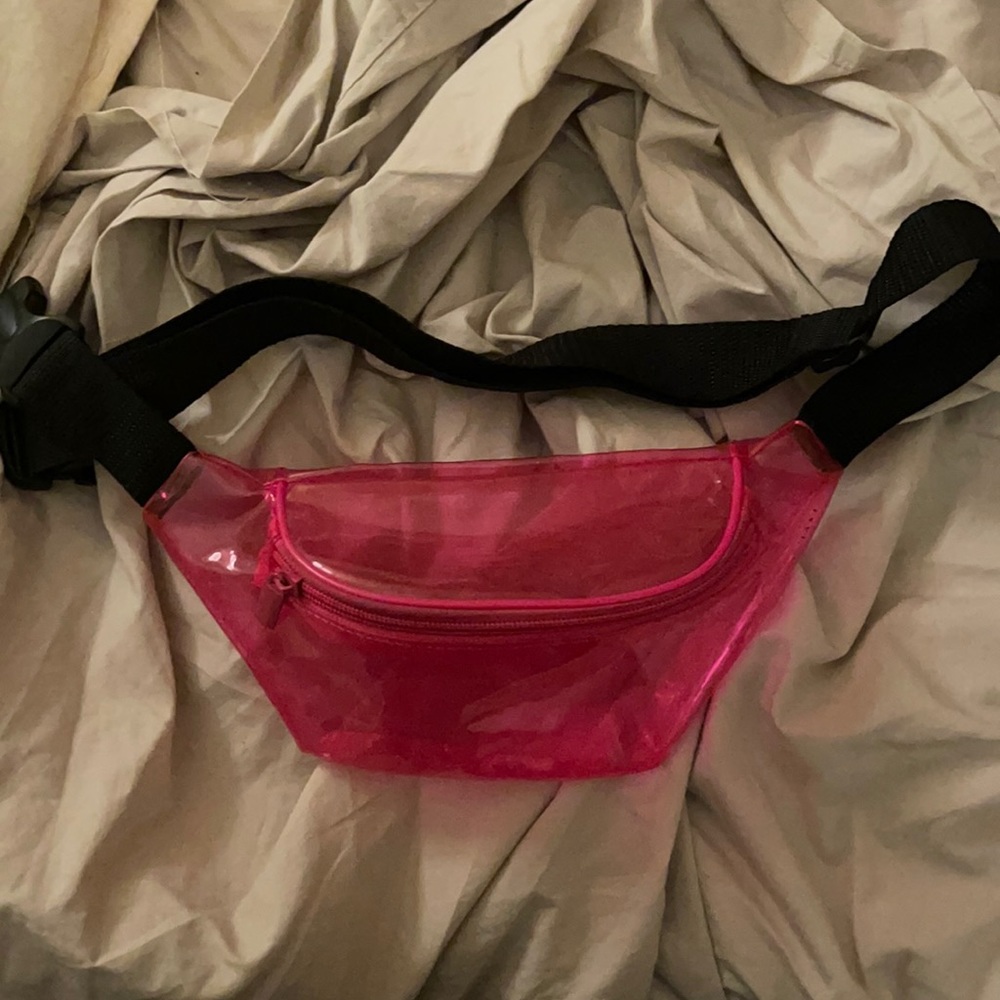 Hot pink see through Fanny pack!